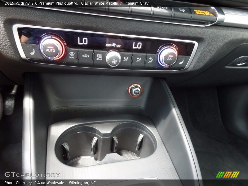 Glacier White Metallic / Titanium Gray 2015 Audi A3 2.0 Premium Plus quattro