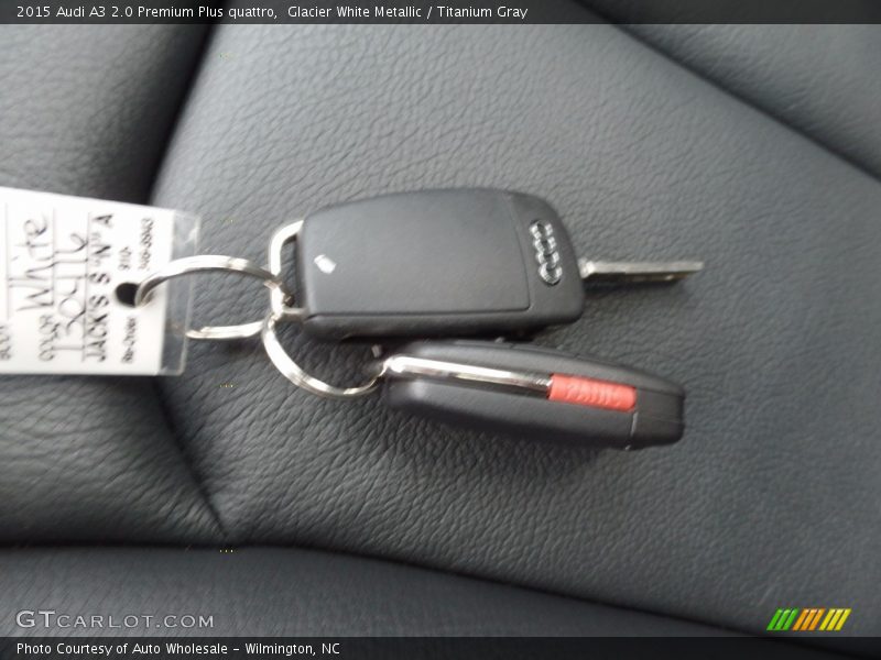 Glacier White Metallic / Titanium Gray 2015 Audi A3 2.0 Premium Plus quattro