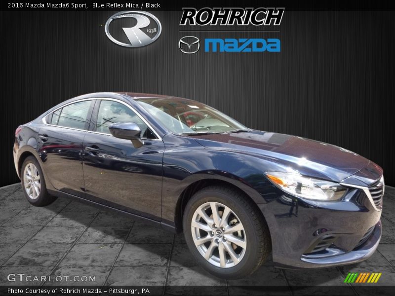 Blue Reflex Mica / Black 2016 Mazda Mazda6 Sport