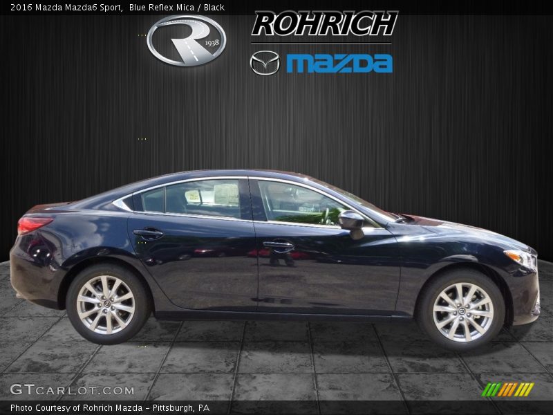 Blue Reflex Mica / Black 2016 Mazda Mazda6 Sport