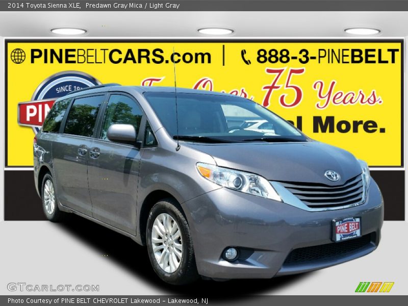 Predawn Gray Mica / Light Gray 2014 Toyota Sienna XLE