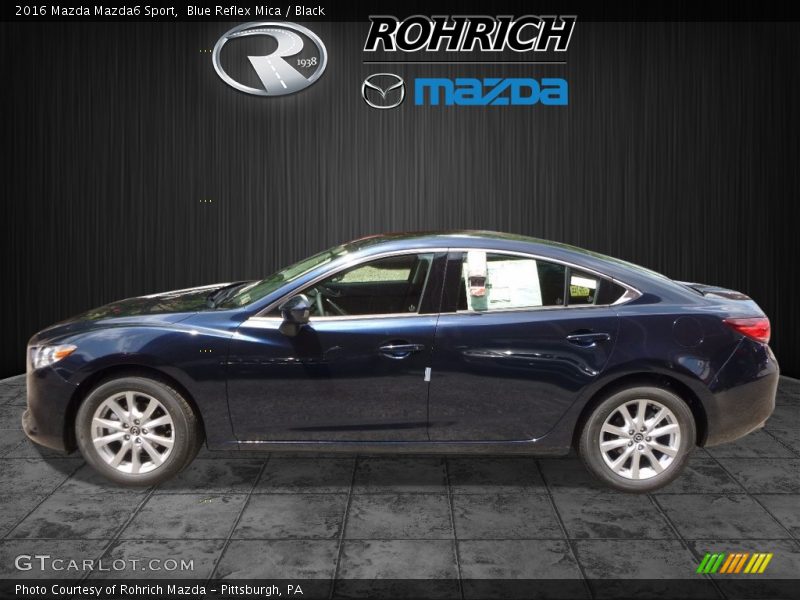 Blue Reflex Mica / Black 2016 Mazda Mazda6 Sport