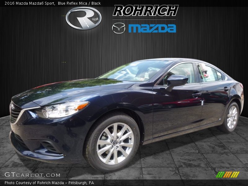 Blue Reflex Mica / Black 2016 Mazda Mazda6 Sport