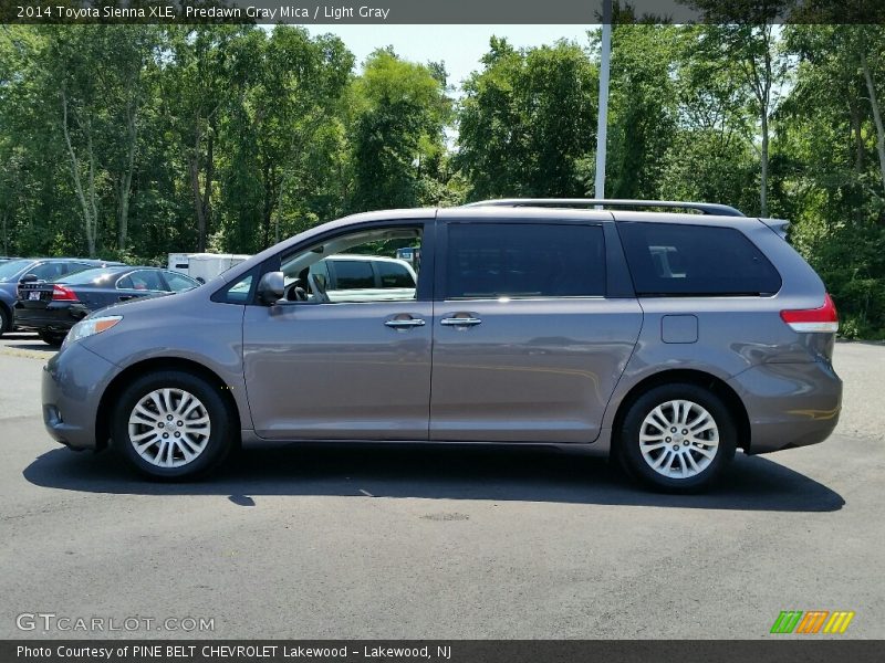 Predawn Gray Mica / Light Gray 2014 Toyota Sienna XLE