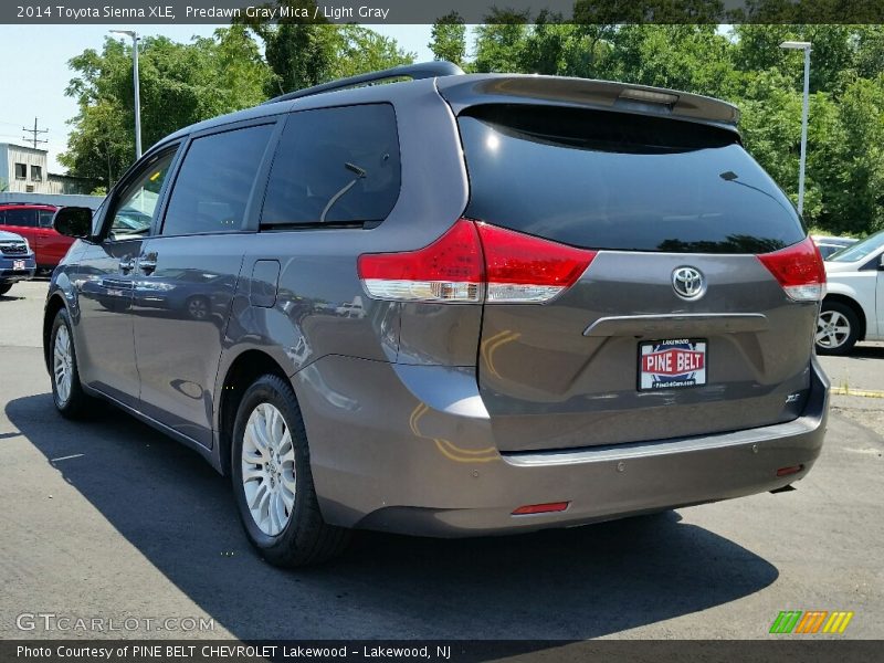 Predawn Gray Mica / Light Gray 2014 Toyota Sienna XLE