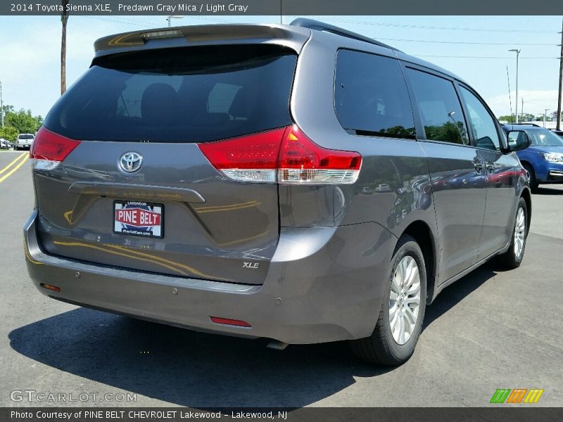 Predawn Gray Mica / Light Gray 2014 Toyota Sienna XLE