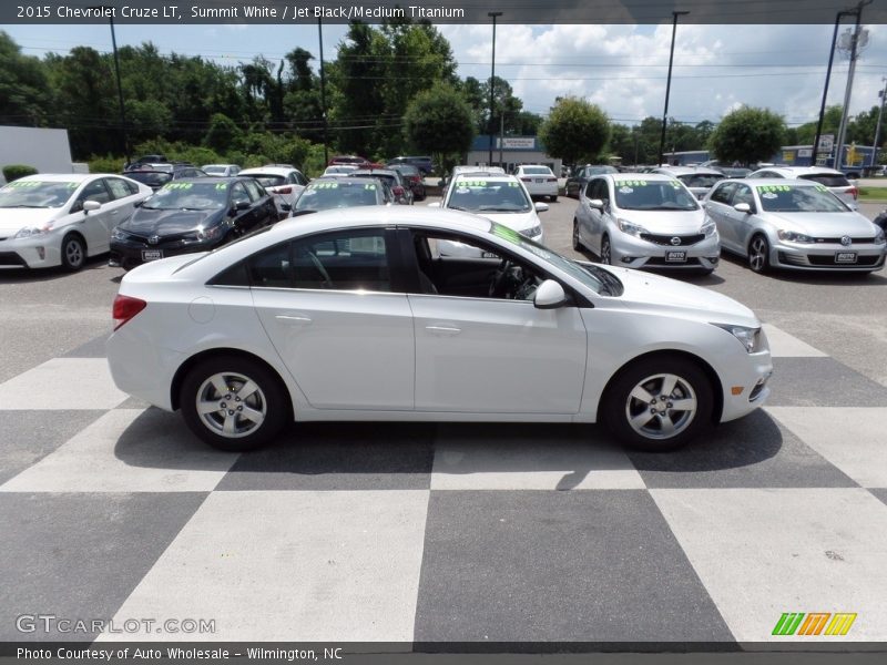 Summit White / Jet Black/Medium Titanium 2015 Chevrolet Cruze LT