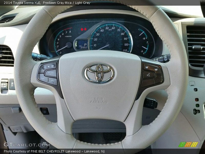 Predawn Gray Mica / Light Gray 2014 Toyota Sienna XLE
