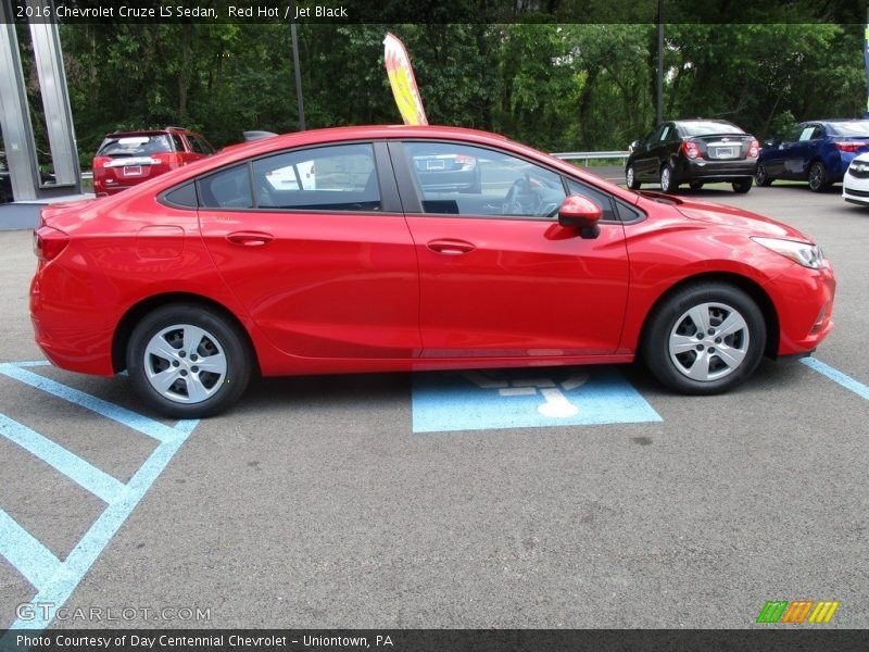 Red Hot / Jet Black 2016 Chevrolet Cruze LS Sedan