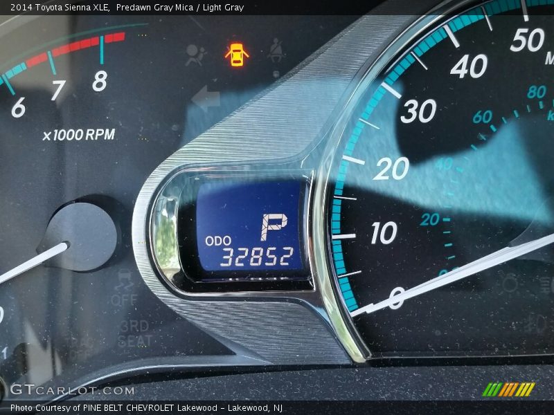 Predawn Gray Mica / Light Gray 2014 Toyota Sienna XLE