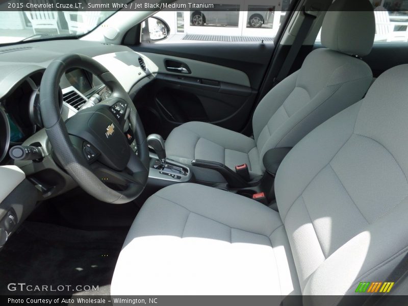 Summit White / Jet Black/Medium Titanium 2015 Chevrolet Cruze LT
