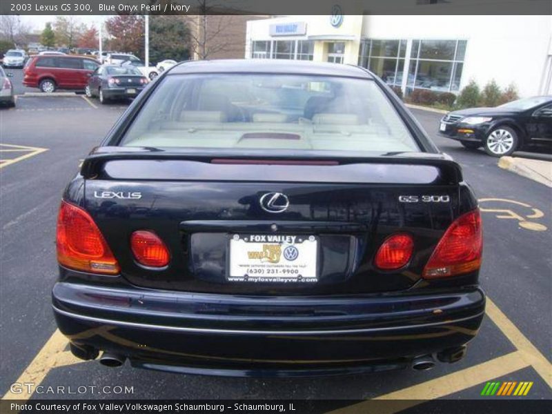 Blue Onyx Pearl / Ivory 2003 Lexus GS 300