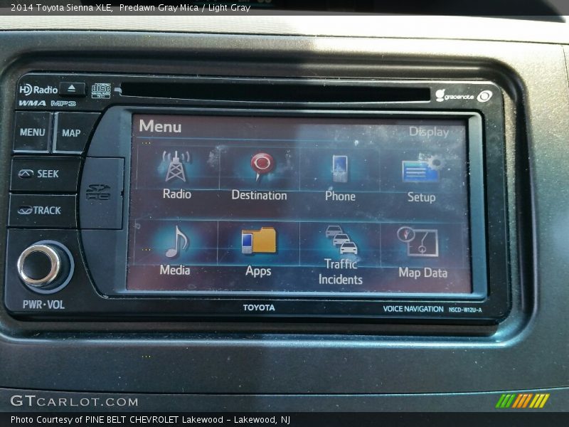 Predawn Gray Mica / Light Gray 2014 Toyota Sienna XLE