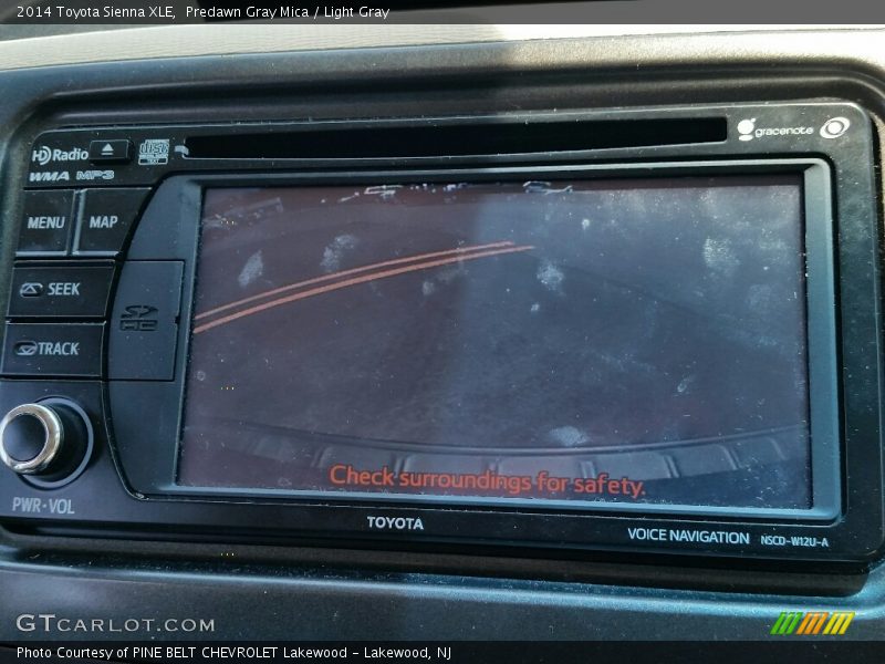 Predawn Gray Mica / Light Gray 2014 Toyota Sienna XLE