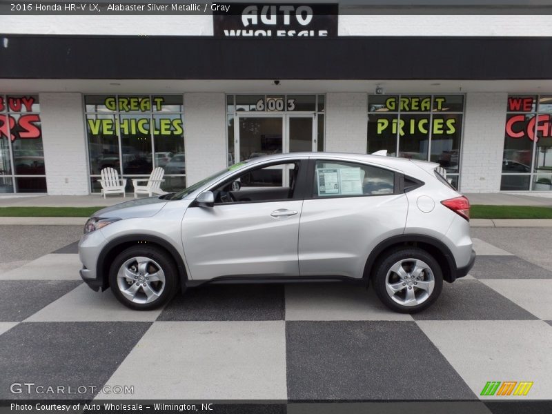 Alabaster Silver Metallic / Gray 2016 Honda HR-V LX