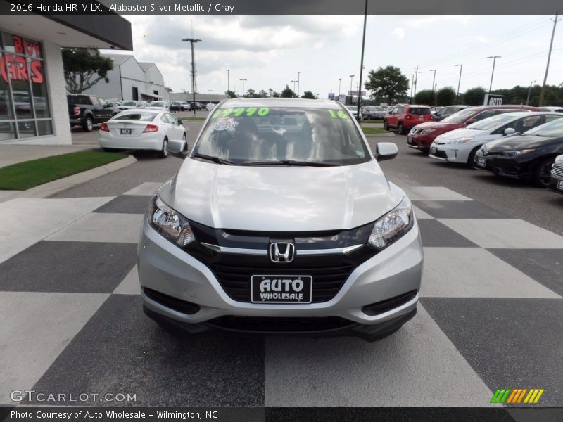 Alabaster Silver Metallic / Gray 2016 Honda HR-V LX