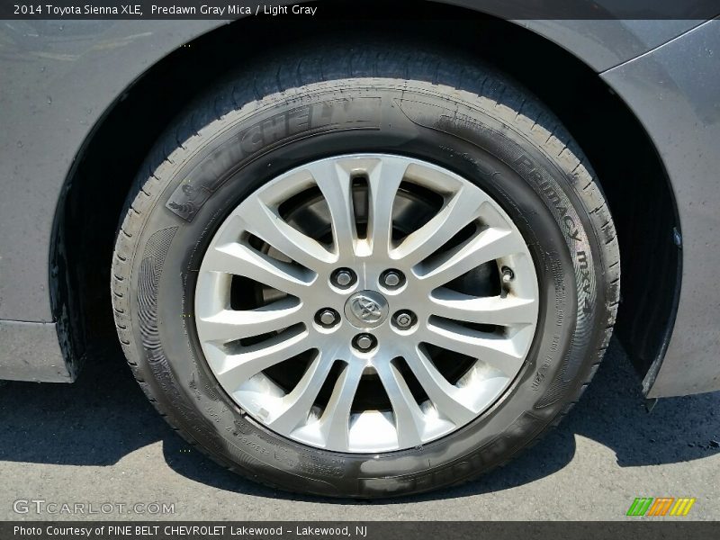 Predawn Gray Mica / Light Gray 2014 Toyota Sienna XLE