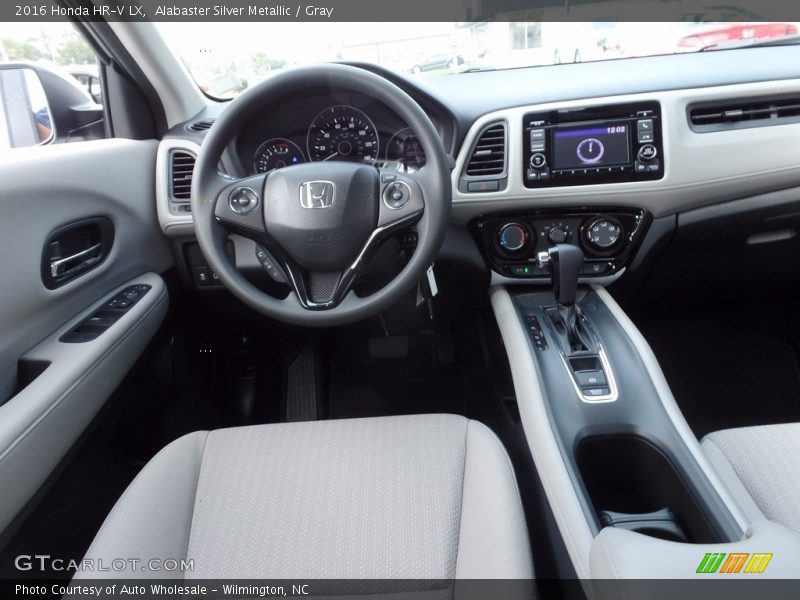 Alabaster Silver Metallic / Gray 2016 Honda HR-V LX