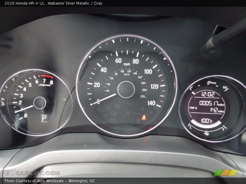 Alabaster Silver Metallic / Gray 2016 Honda HR-V LX