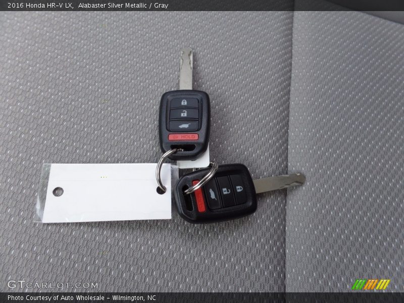 Alabaster Silver Metallic / Gray 2016 Honda HR-V LX
