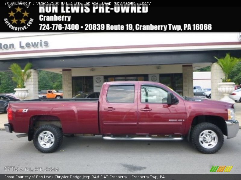 Deep Ruby Metallic / Ebony 2009 Chevrolet Silverado 2500HD LTZ Crew Cab 4x4
