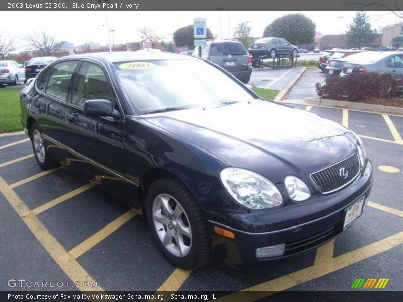 Blue Onyx Pearl / Ivory 2003 Lexus GS 300