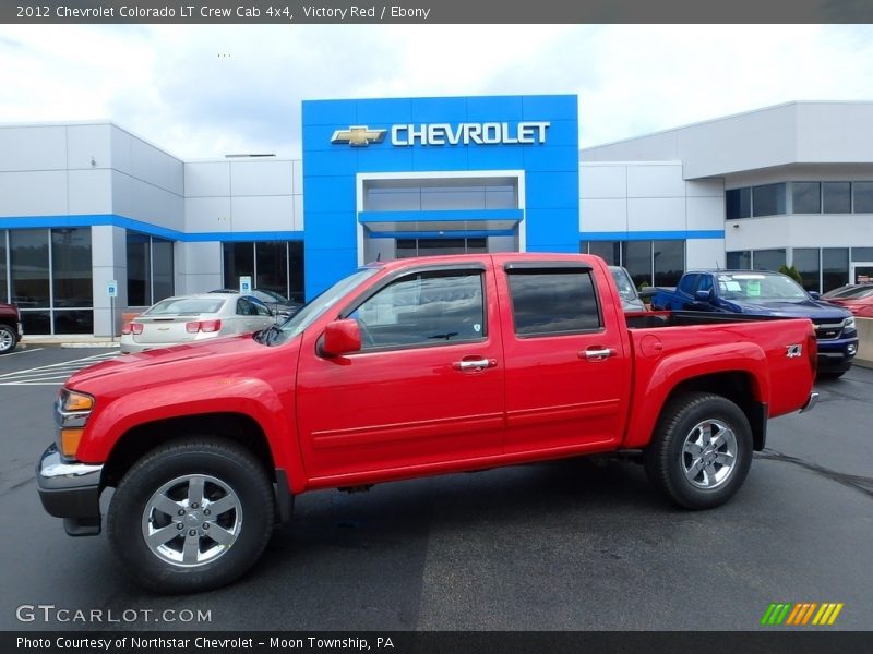 Victory Red / Ebony 2012 Chevrolet Colorado LT Crew Cab 4x4