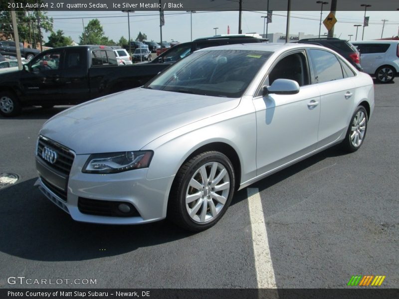 Ice Silver Metallic / Black 2011 Audi A4 2.0T quattro Sedan
