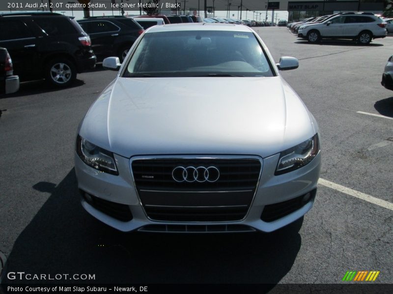 Ice Silver Metallic / Black 2011 Audi A4 2.0T quattro Sedan