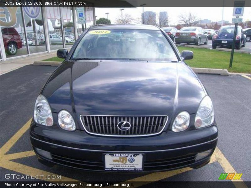 Blue Onyx Pearl / Ivory 2003 Lexus GS 300