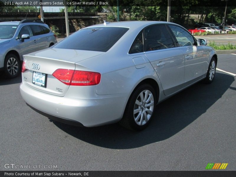 Ice Silver Metallic / Black 2011 Audi A4 2.0T quattro Sedan