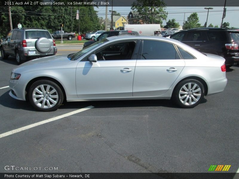 Ice Silver Metallic / Black 2011 Audi A4 2.0T quattro Sedan
