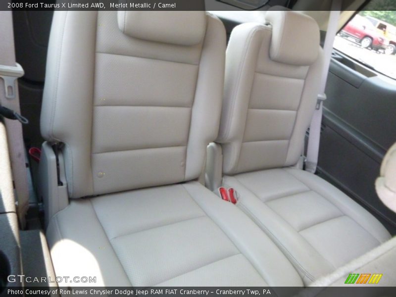 Merlot Metallic / Camel 2008 Ford Taurus X Limited AWD