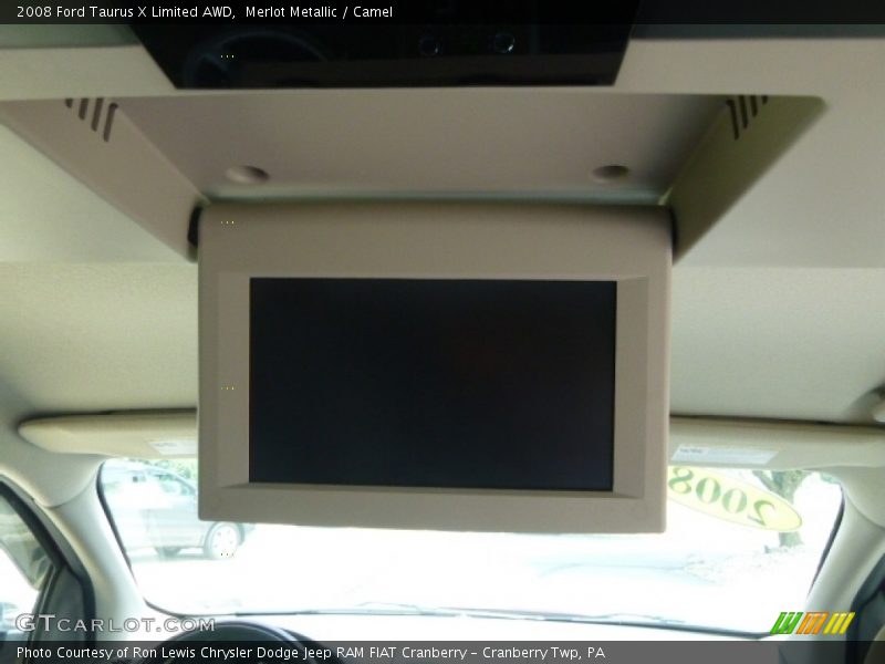Merlot Metallic / Camel 2008 Ford Taurus X Limited AWD