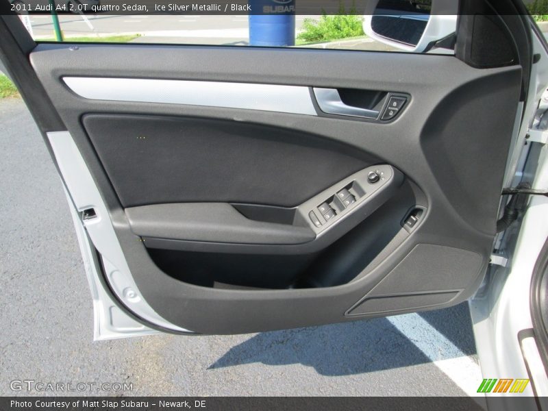Ice Silver Metallic / Black 2011 Audi A4 2.0T quattro Sedan