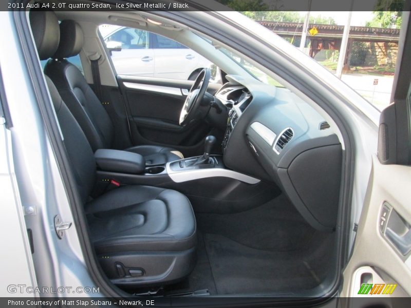 Ice Silver Metallic / Black 2011 Audi A4 2.0T quattro Sedan
