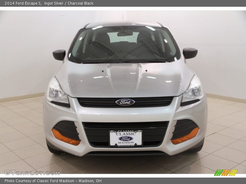 Ingot Silver / Charcoal Black 2014 Ford Escape S