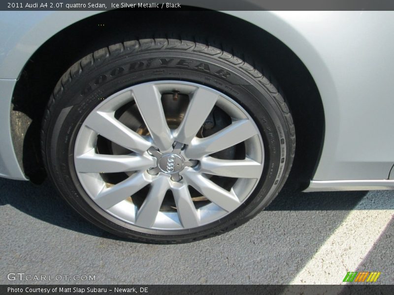 Ice Silver Metallic / Black 2011 Audi A4 2.0T quattro Sedan