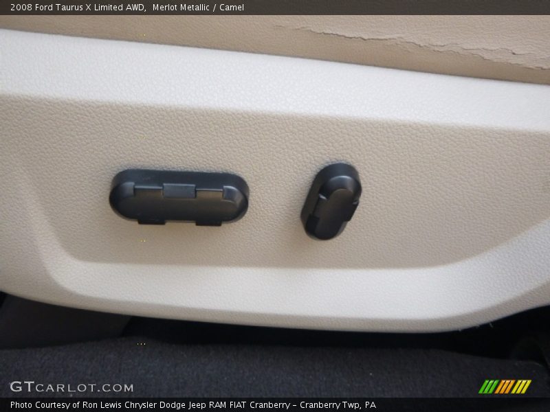 Merlot Metallic / Camel 2008 Ford Taurus X Limited AWD