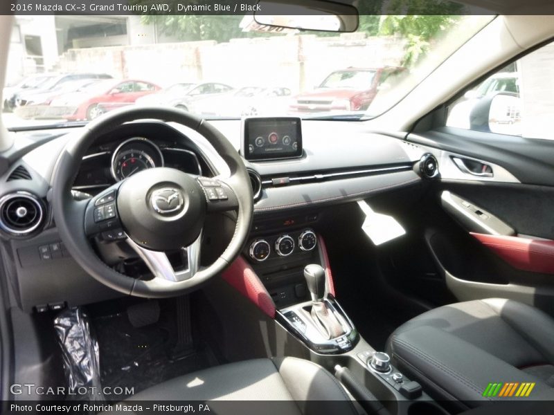 Dynamic Blue / Black 2016 Mazda CX-3 Grand Touring AWD