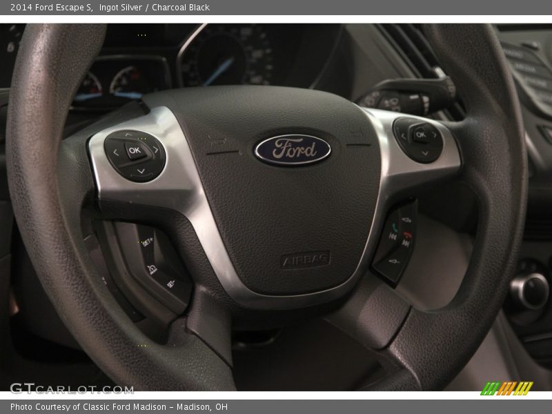 Ingot Silver / Charcoal Black 2014 Ford Escape S