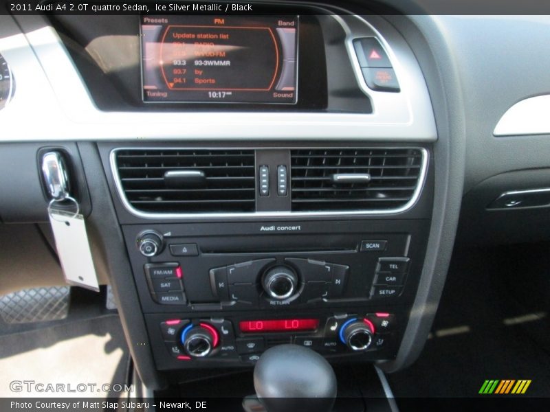 Ice Silver Metallic / Black 2011 Audi A4 2.0T quattro Sedan