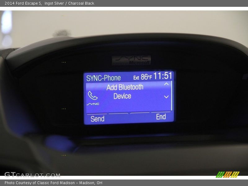 Ingot Silver / Charcoal Black 2014 Ford Escape S