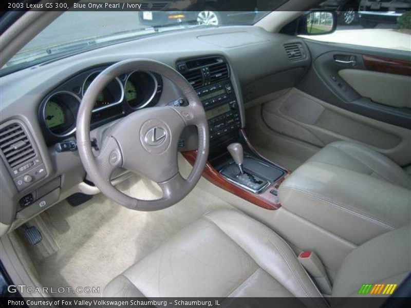 Blue Onyx Pearl / Ivory 2003 Lexus GS 300