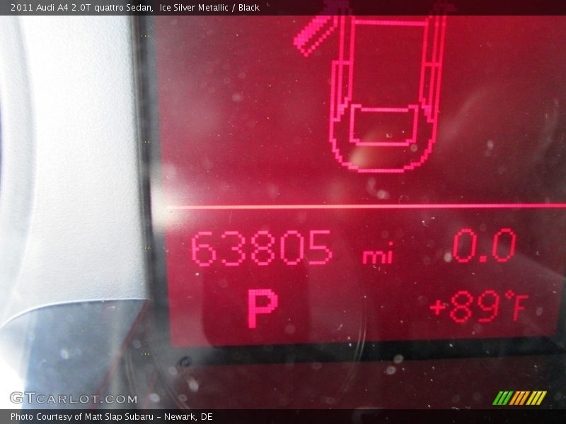 Ice Silver Metallic / Black 2011 Audi A4 2.0T quattro Sedan