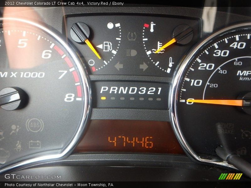 Victory Red / Ebony 2012 Chevrolet Colorado LT Crew Cab 4x4