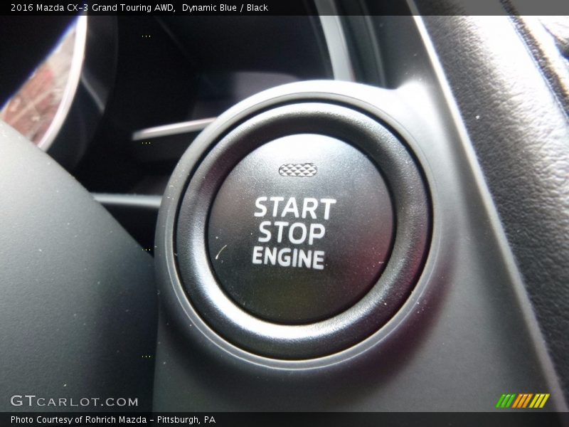 Dynamic Blue / Black 2016 Mazda CX-3 Grand Touring AWD