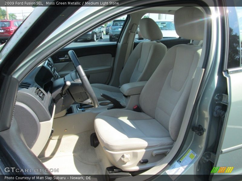 Moss Green Metallic / Medium Light Stone 2009 Ford Fusion SEL