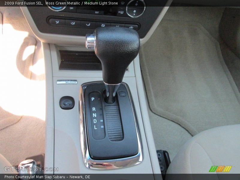 Moss Green Metallic / Medium Light Stone 2009 Ford Fusion SEL