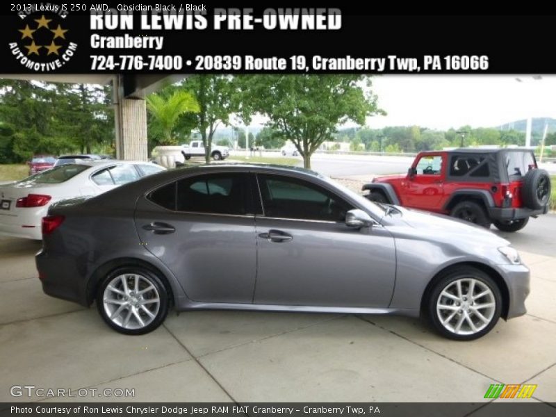 Obsidian Black / Black 2013 Lexus IS 250 AWD